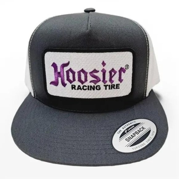 Hoosier Racing Tire Patch Hat By Yupoong - Classic 6006 Snapback Trucker Cap